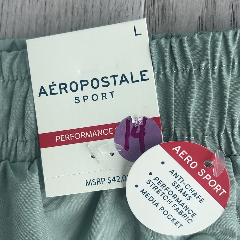 Aeropostale Sport Performance Skort Large Green Skirt New NWT - Picture 11 of 11